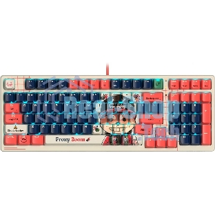 Клавиатура проводная A4Tech Bloody AT98 Proxy Boom USB бежевый/красный