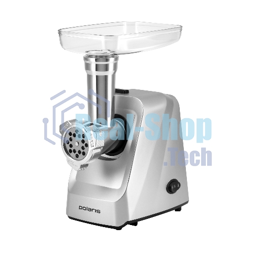 Мясорубка электрическая Polaris PMG 1854 RUS графит, 1800 Вт, 2.0 кг/мин, реверс, защита от перегрузки, насадки - 7