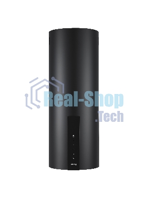Вытяжка KORTING KHC 35969 DN Cylinder, настенная, 35 см, производительность 900 м3/ч, 3 режима, сенсорное управление, таймер, обратный клапан, LED освещение, угольный фильтр KIT 0286 (опция), BLDC мотор, черный