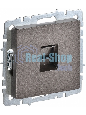 Розетка компьютерная IEK BRITE РК10-БрТБ RJ45 кат.5E темная бронза