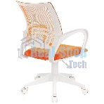 Кресло Бюрократ CH-W695NLT TW-38-3 TW-96-1 оранжевый, сетка/ткань, 120 кг, механизм качания