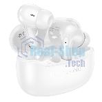 Беспроводные TWS наушники BOROFONE FQ1 белый, вкладыши, Bluetooth, сенсорное управление, до 4 ч