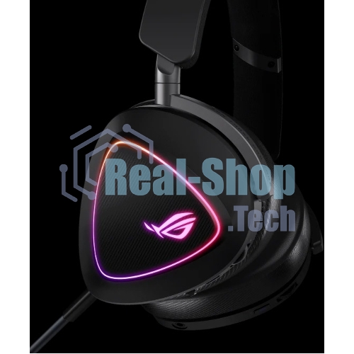 Гарнитура ASUS ROG Delta II чёрный, беспроводная + проводная, Bluetooth, подсветка