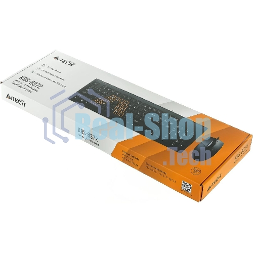 Комплект клавиатура+мышь A4Tech KRS-8372 проводной, USB, 1200 DPI, чёрный