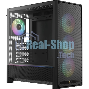 Корпус Ocypus Delta C70 BK ARGB, Midi-Tower, чёрный, 4 x 120 мм