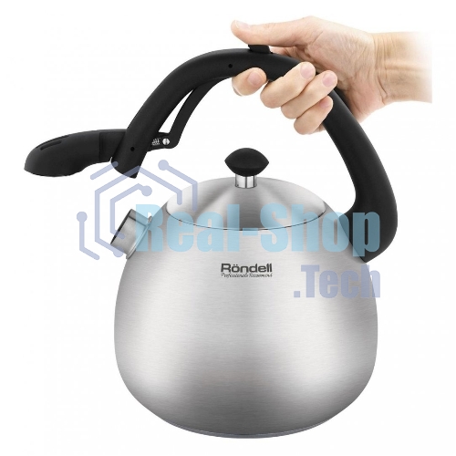 Чайник металлический Rondell Esfera RDS-1656, 3л, стальной