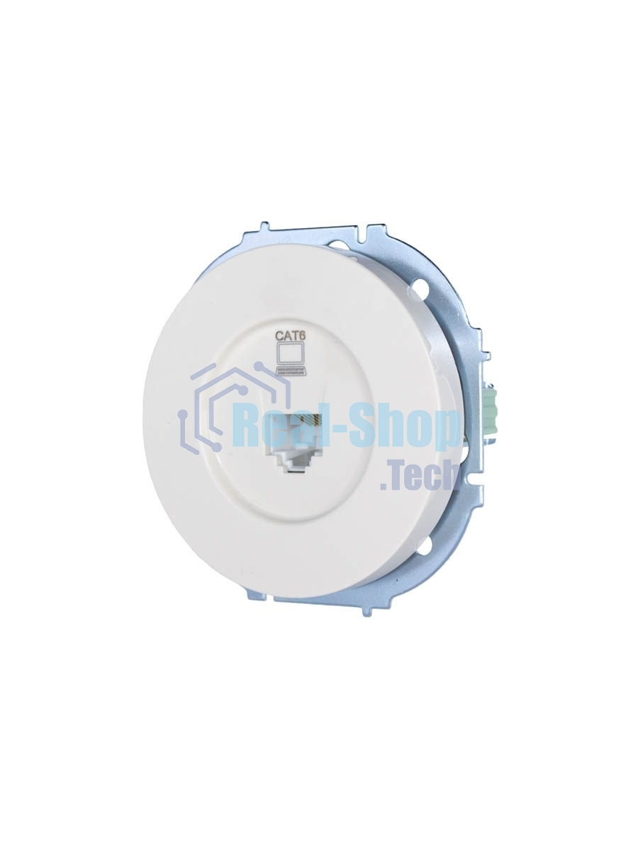 Розетка компьютерная СП OSEN RJ45 кат.6 механизм бел. LEZARD 743-0288-140