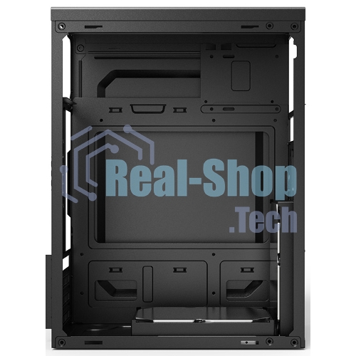 Компьютерный корпус CBR mATX Minitower MX10, c БП PSU-ATX400-08EC (400W/80мм), 2*USB 2.0, HD Audio+Mic, черный