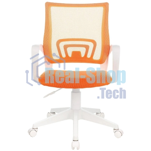 Кресло Бюрократ CH-W695NLT TW-38-3 TW-96-1 оранжевый, сетка/ткань, 120 кг, механизм качания