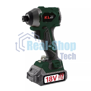 Профессиональный бесщеточный винтоверт аккумуляторный KLPRO KLDV18BH-50 (18В, Li-ion-2шт, 5.0Ач, 220Нм, 2 скорости, подсветка,З/У,в кейсе)