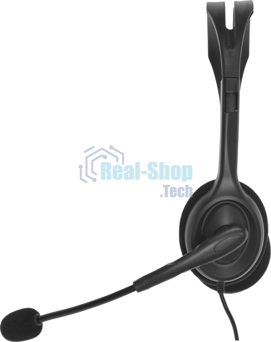 Гарнитура Logitech H110 серебристый, проводная, 3.5 мм