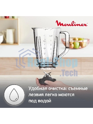 Блендер стационарный Moulinex LM420110 400 Вт, белый