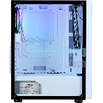 Компьютерный корпус AeroCool/Formula CL-3302W RGb белый без БП ATX 2xUSB 2.0 1xUSB 3.0 audio bott PSU