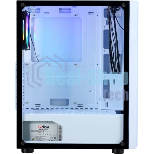 Компьютерный корпус AeroCool/Formula CL-3302W RGb белый без БП ATX 2xUSB 2.0 1xUSB 3.0 audio bott PSU