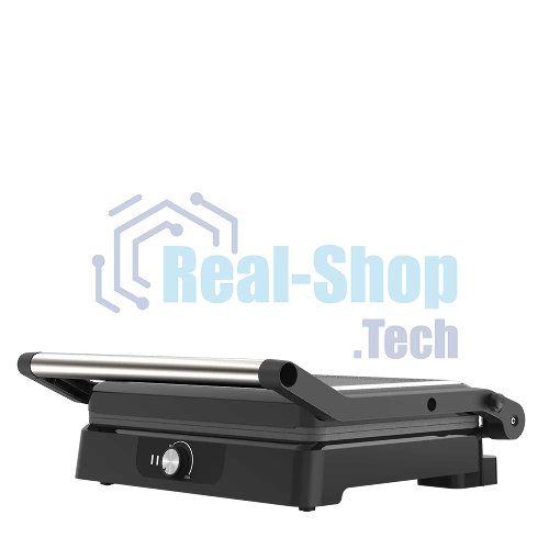 Гриль электрический Topdevice EG1/2200 Вт/0-240 °C/раскрытие на 180 °C/несъемные панели/черно-серебристый (TDSEG001_BK)