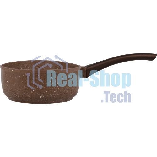 Ковш Maunfeld Carmel MF18CRM01SP из литого алюминия со стеклянной крышкой, 18 см, 1,6 л