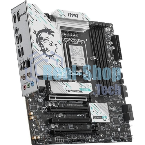 Материнская плата MSI B860M GAMING PLUS WIFI, LGA 1851, Intel B860, 4xDDR5, 4xSATA, 3xM.2, 1xPCIe 4.0 x4, 1xPCIe 5.0 x16, 1xDP, 1xHDMI, 1xUSB-C, 1x 5Gb LAN, 3xUSB-A 2.0, 2xUSB-A 3.2 Gen 1, 1xUSB 3.2 Gen 2, 7.1, 3x3.5 мм, mATX