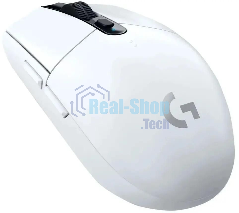 Мышь беспроводная Logitech G304 Lightspeed белый, 12000 dpi, радиоканал, USB, кнопки - 6