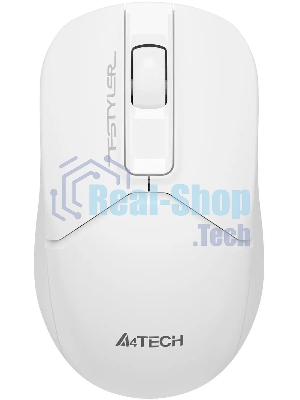 Мышь беспроводная A4Tech Fstyler FG12 белый, 1200 dpi, радиоканал, USB, кнопки - 3