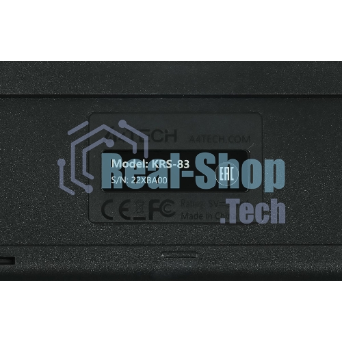 Комплект клавиатура+мышь A4Tech KRS-8372 проводной, USB, 1200 DPI, чёрный