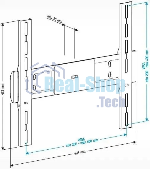 Кронштейн для телевизора Holder LCD-F4611 черный, 32