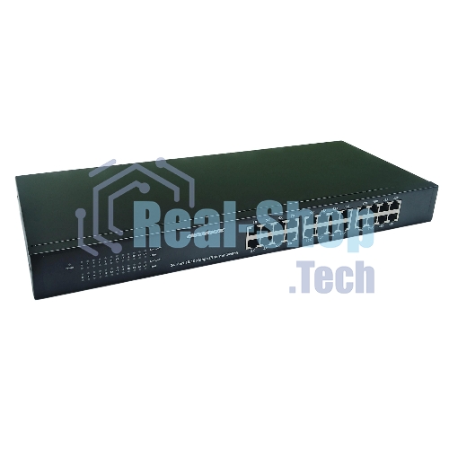 Коммутатор неуправляемый NEOMAX NMS-124P-100-SR, 24 порта 100 Mbps, металл Rack