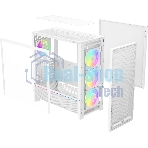 Корпус Ocypus Delta C70 WH ARGB, Midi-Tower, белый, 4 x 120 мм