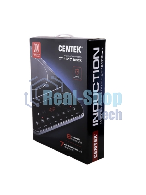 Плита настольная электрическая Centek CT-1517 черный, 2 кВт, индукция, конфорки - 1, стеклокерамика, сенсор