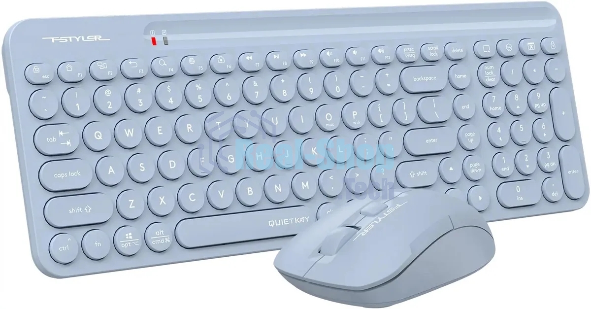 Комплект клавиатура+мышь A4Tech FStyler FG3300 Air2 беспроводной, USB, 2000 DPI, синий