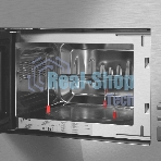 Микроволновая печь встраиваемая Maunfeld JBMO820GS01 нержавеющая сталь, 20 л, 1080 Вт, переключатели - поворотный механизм/кнопки