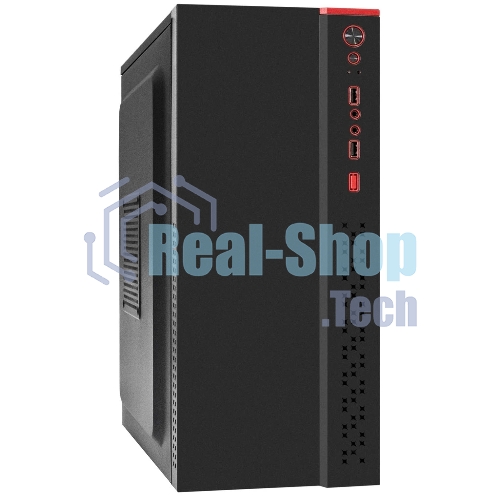 Компьютерный корпус Miditower ExeGate AA-443U-UNS350 (ATX, БП UNS350 с вент. 12см, 2хUSB+1хUSB 3.0+HD Audio, черный)