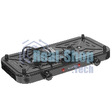 Плита настольная электрическая Centek CT-1507 черный, 2 кВт, ТЭН, конфорки - 2, эмаль, поворотные переключатели