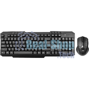Комплект клавиатура+мышь Defender Jakarta C-805 беспроводной, USB, 1600 DPI, чёрный