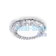 Точечный светодиодный светильник Ambrella Light хром/прозрачный GX53+3W/LED WHITE/ G288 CH