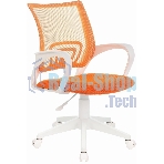 Кресло Бюрократ CH-W695NLT TW-38-3 TW-96-1 оранжевый, сетка/ткань, 120 кг, механизм качания