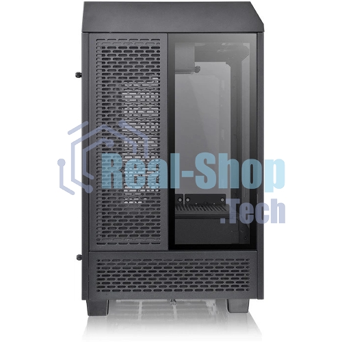 Компьютерный корпус Thermaltake The Tower 100 черный без БП ATX 2x120мм 2xUSB 3.0 1xUSB3.1 audio bott PSU