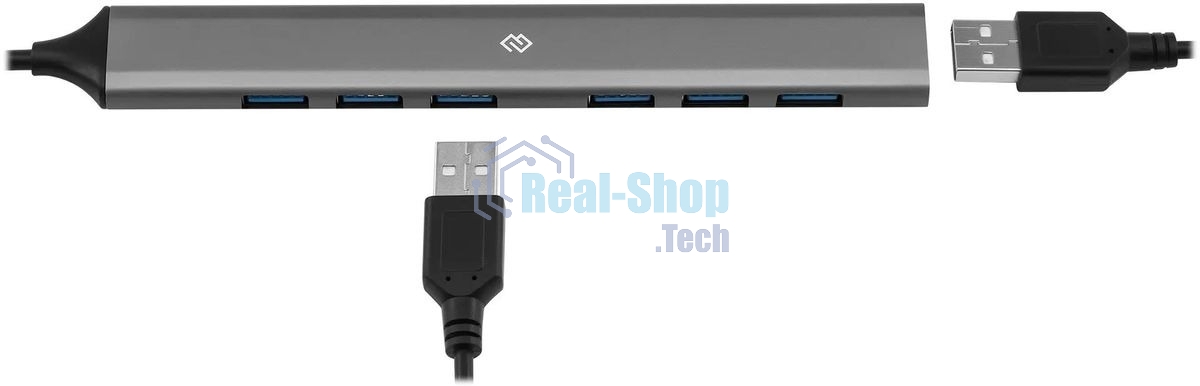 USB-концентратор Digma DHUB-7USB-AC-3.0, USB-C + USB-A, USB 3.0 7 портов, USB