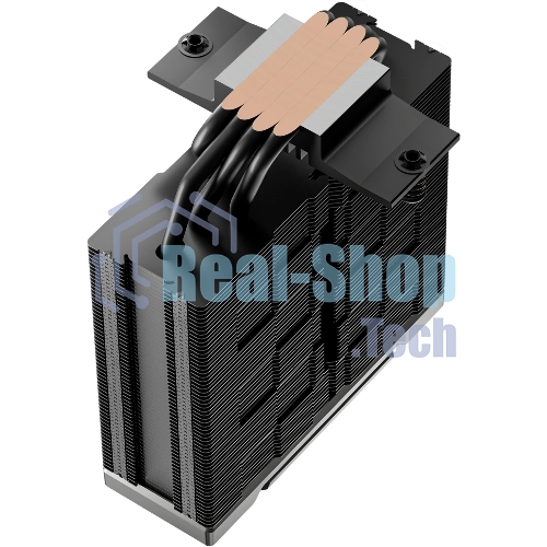 Кулер для процессора DEEPCOOL AK400 G2 LGA1851/1700/1200/115X/AM5/AM4 (12шт/кор, TDP 220W, PWM, Fan 120мм, 4 тепл. Трубки, Wood-grain top cover, черный) RET (R-AK400G2-BKNNMN-GJD)