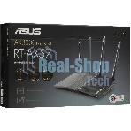 Роутер беспроводной Asus RT-AX57 AX3000 10/100/1000BASE-TX черный