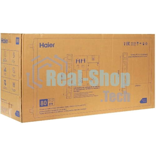 Водонагреватель Haier ES80V-F4 INOX 2кВт 80л электрический настенный/белый