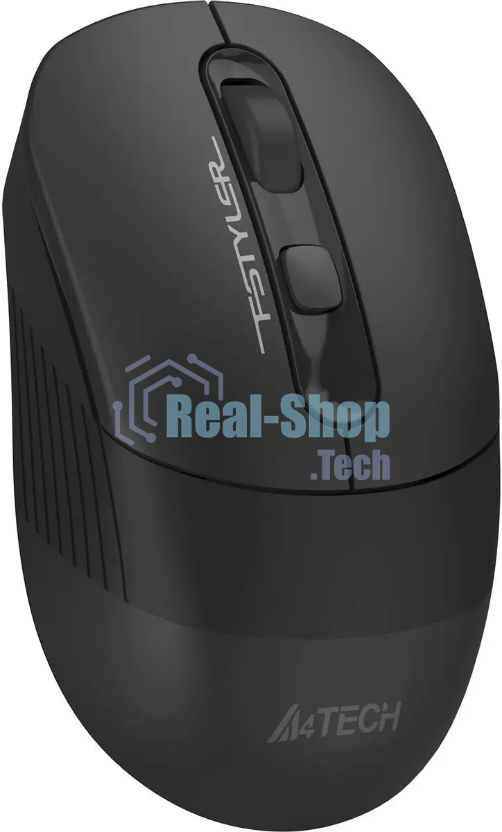 Мышь беспроводная A4Tech Fstyler FB10CS черный, 2000 dpi, радиоканал, Bluetooth, USB, кнопки - 4