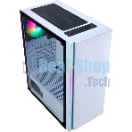 Компьютерный корпус AeroCool/Formula CL-3302W RGb белый без БП ATX 2xUSB 2.0 1xUSB 3.0 audio bott PSU