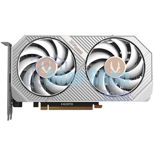 Видеокарта Zotac PCI-E 5.0 RTX 5060 TWIN EDGE OC WHITE ED NVIDIA GeForce RTX 5060 8Gb 128bit GDDR7 2527/28000 HDMIx1 DPx3 HDCP Ret белый