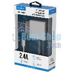 Сетевое зарядное устройство Maxvi CHL-242M 2.4A, with microUSB cable, 2хUSB-A, белый