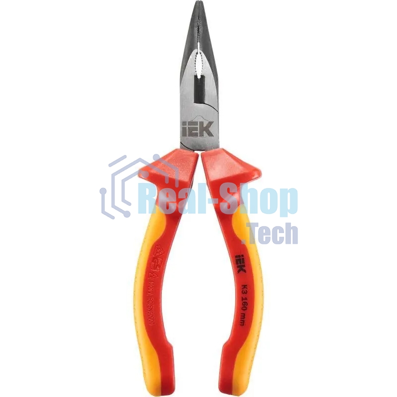 Тонкогубцы IEK K3 ARMA2L 3 изогнутые, диэлектрические, 160 мм