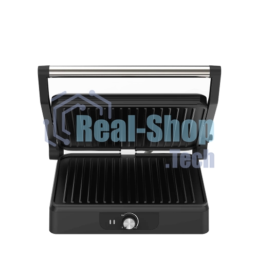 Гриль электрический Topdevice EG1/2200 Вт/0-240 °C/раскрытие на 180 °C/несъемные панели/черно-серебристый (TDSEG001_BK)