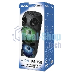 Колонка АС SVEN PS-750, черный (80 Вт, TWS, Bluetooth, FM, USB, microSD, LED-дисплей, 2х4400мА*ч)