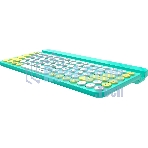 Клавиатура беспроводная A4Tech Fstyler FBK30, USB, Bluetooth/Радиоканал, зеленый
