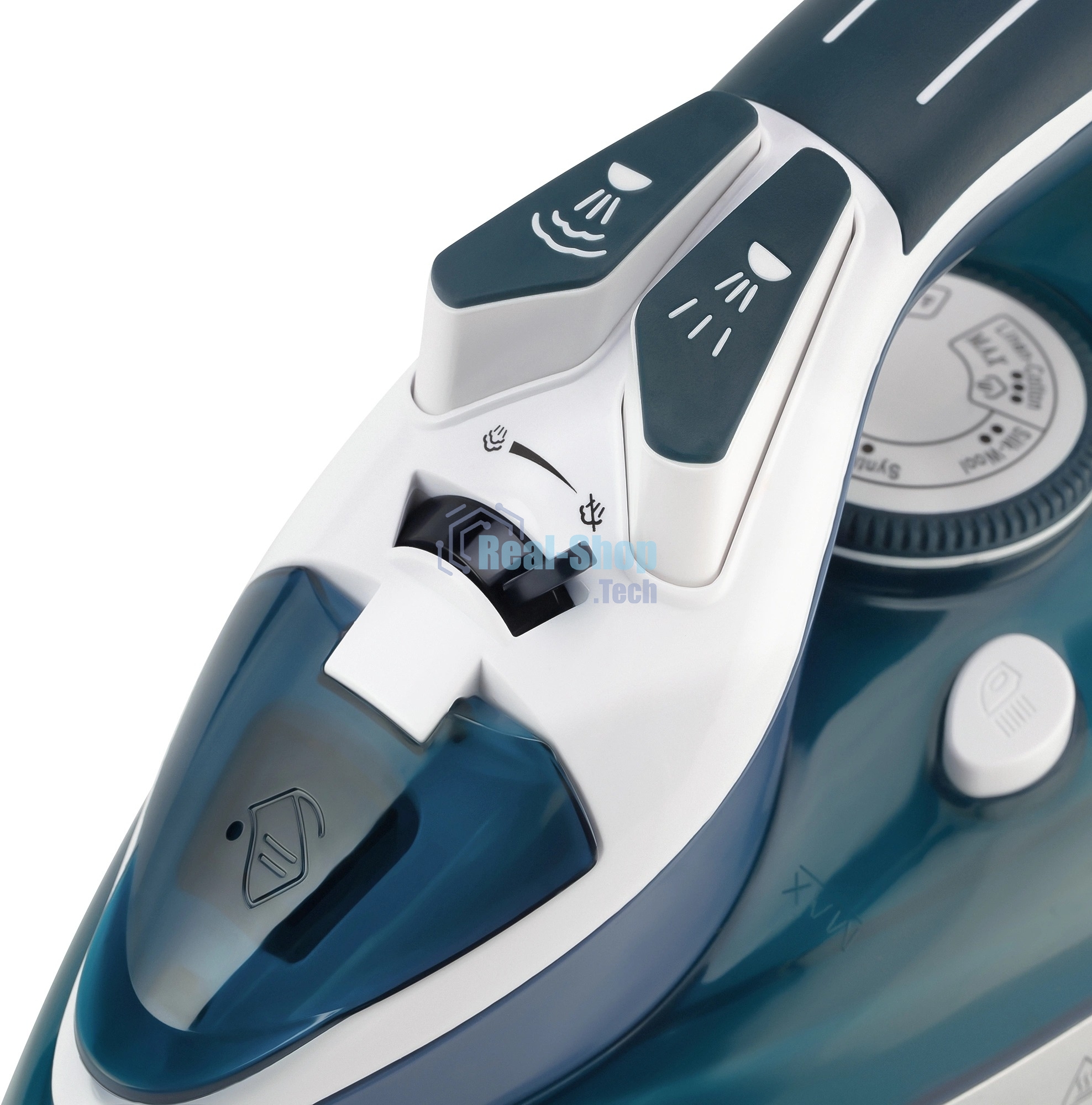 Утюг Vitek VT-8306 белый/зеленый, 2400 Вт, 40 г/мин, 140 г/мин, 350 мл