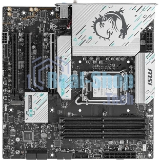 Материнская плата MSI B860M GAMING PLUS WIFI, LGA 1851, Intel B860, 4xDDR5, 4xSATA, 3xM.2, 1xPCIe 4.0 x4, 1xPCIe 5.0 x16, 1xDP, 1xHDMI, 1xUSB-C, 1x 5Gb LAN, 3xUSB-A 2.0, 2xUSB-A 3.2 Gen 1, 1xUSB 3.2 Gen 2, 7.1, 3x3.5 мм, mATX